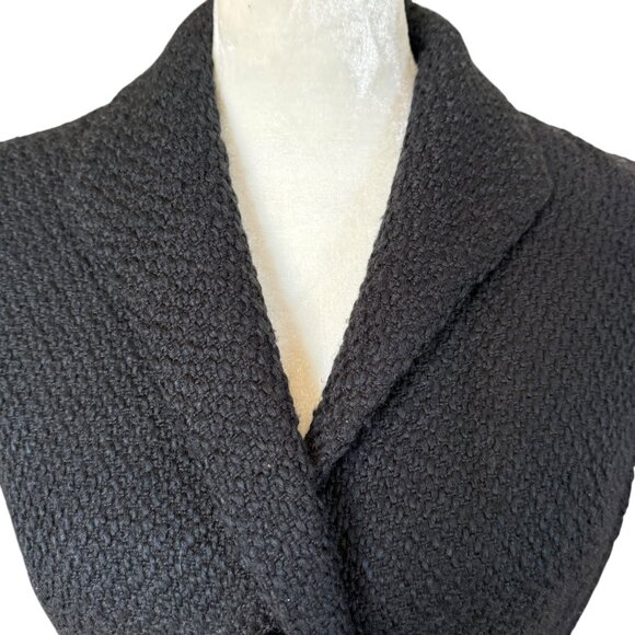 Coldwater Creek 4 black short sleeve fully lined collared button down jacket - Picture 5 of 10